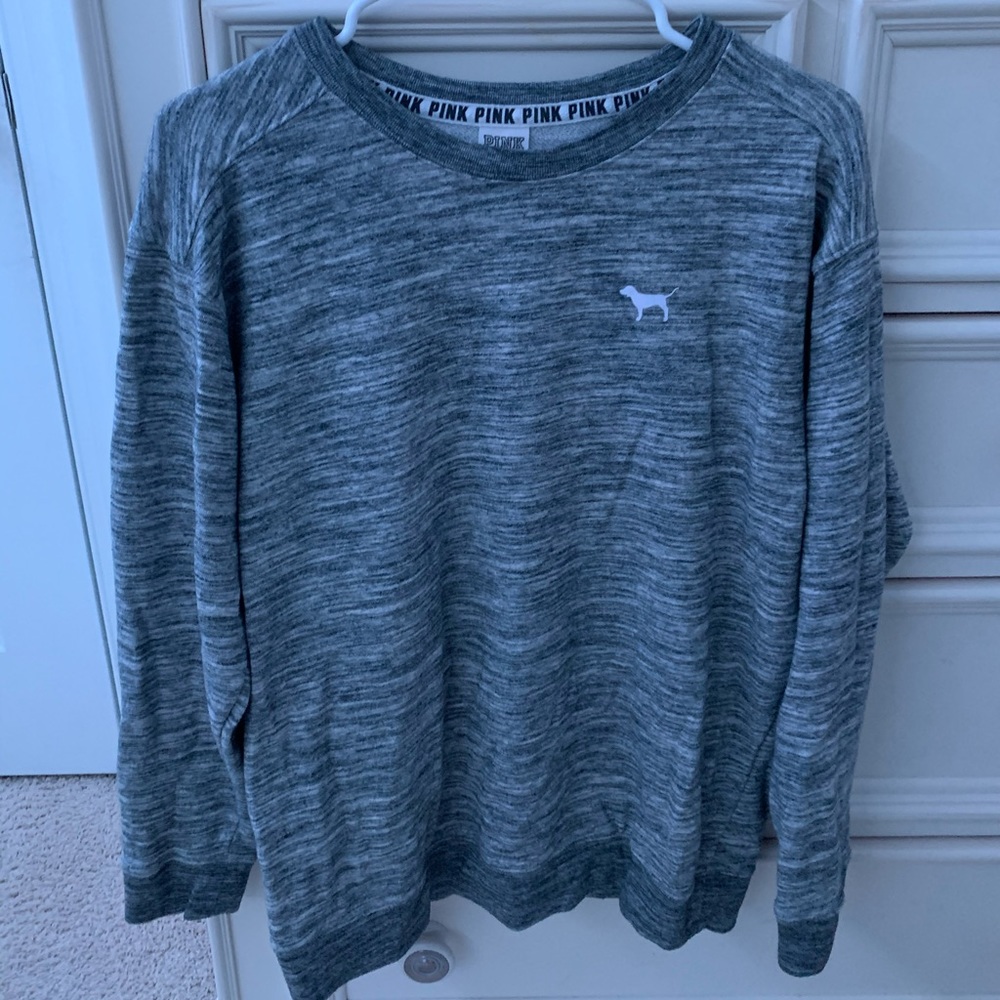 grey PINK Victoria’s Secret sweatshirt